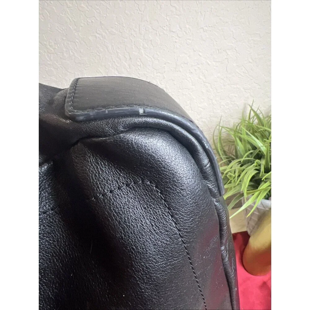 Fossil Haskell Double Zip Unisex Laptop Classic Black Work Bag Business Travel